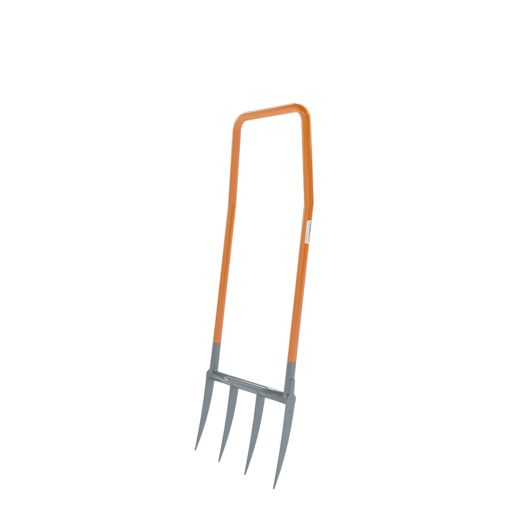 TERRADIX Broadfork Doubleshaft mit neutralem Hintergrund schräg von vorn